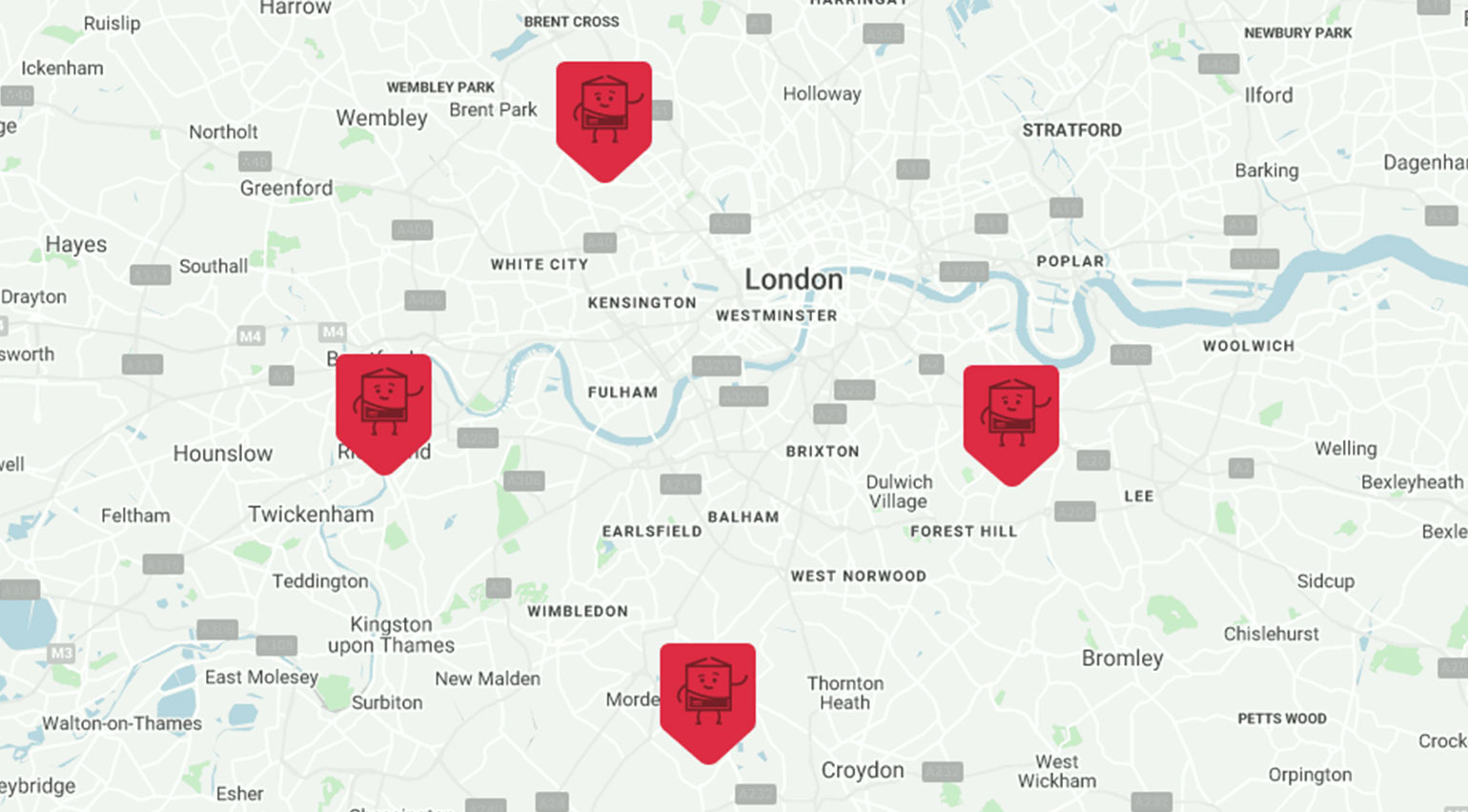 Self storage locations in London