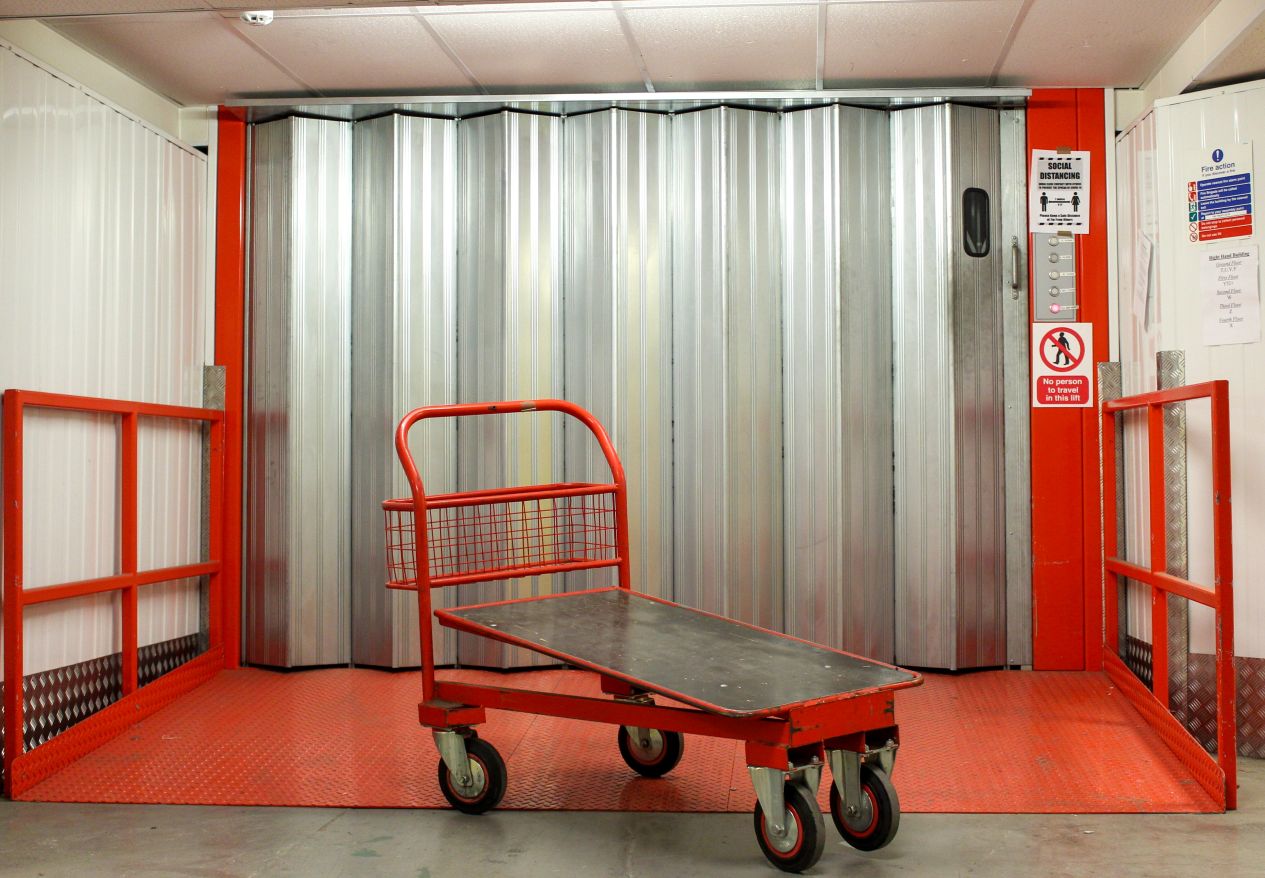 Interior Customer Lift at Henfield Storage Southwark