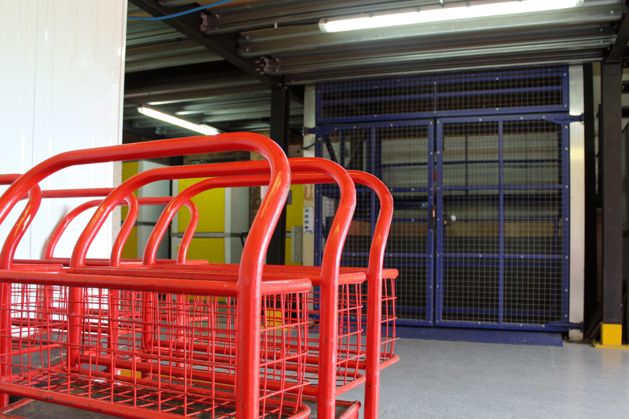 Customer Goods Lift at Henfield Storage Staples Corner