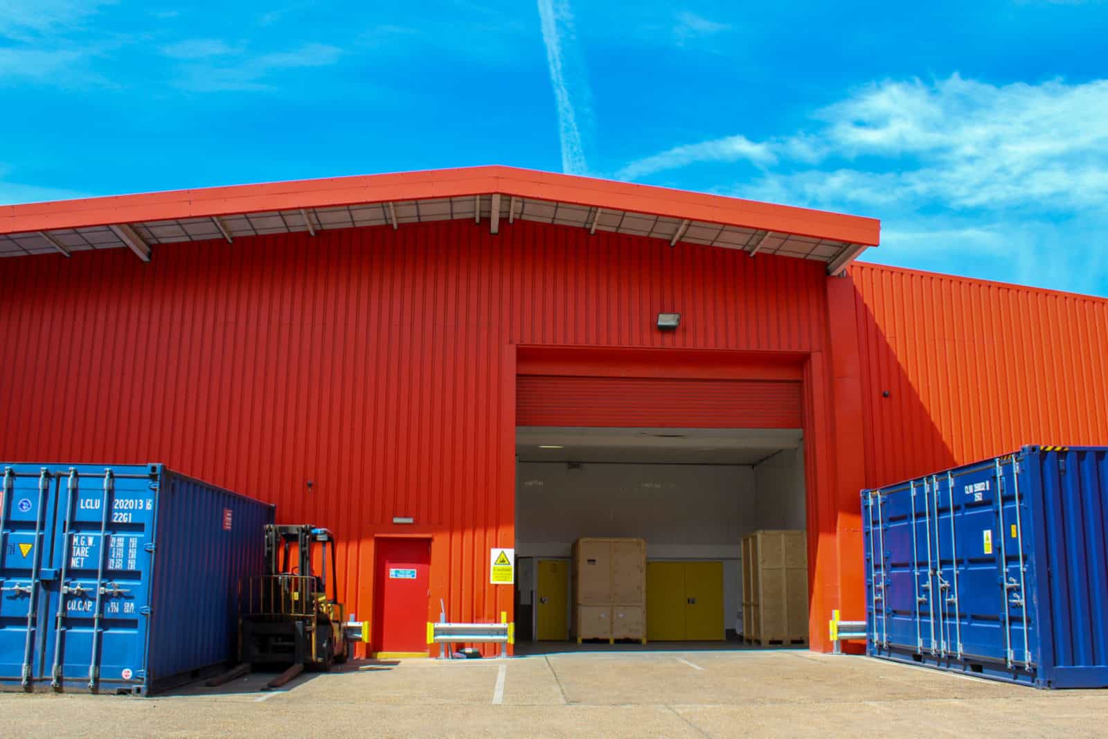 Self storage Southwark unit entrance with open roller door