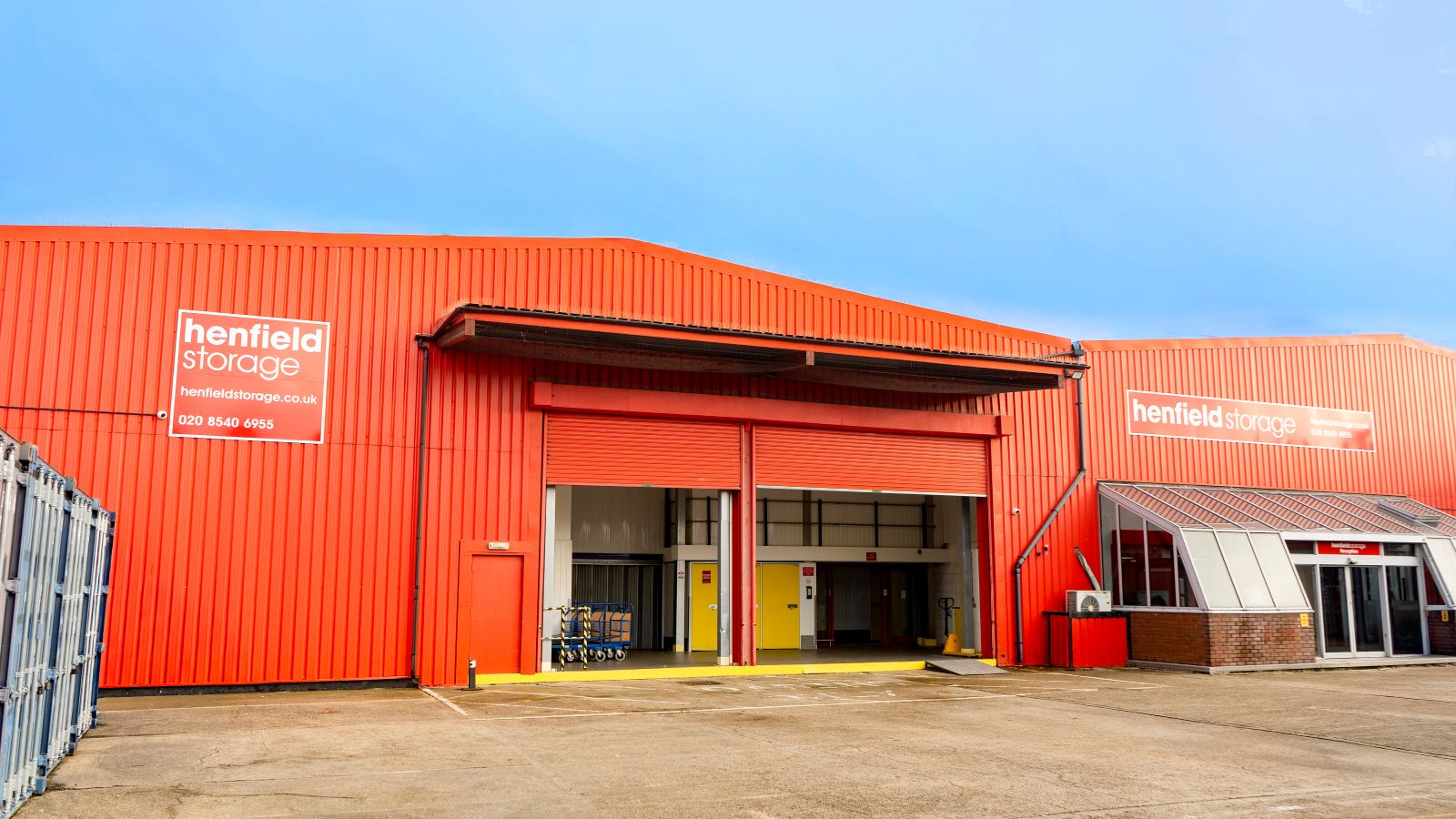 Henfield Storage Wimbledon front entrance and signage