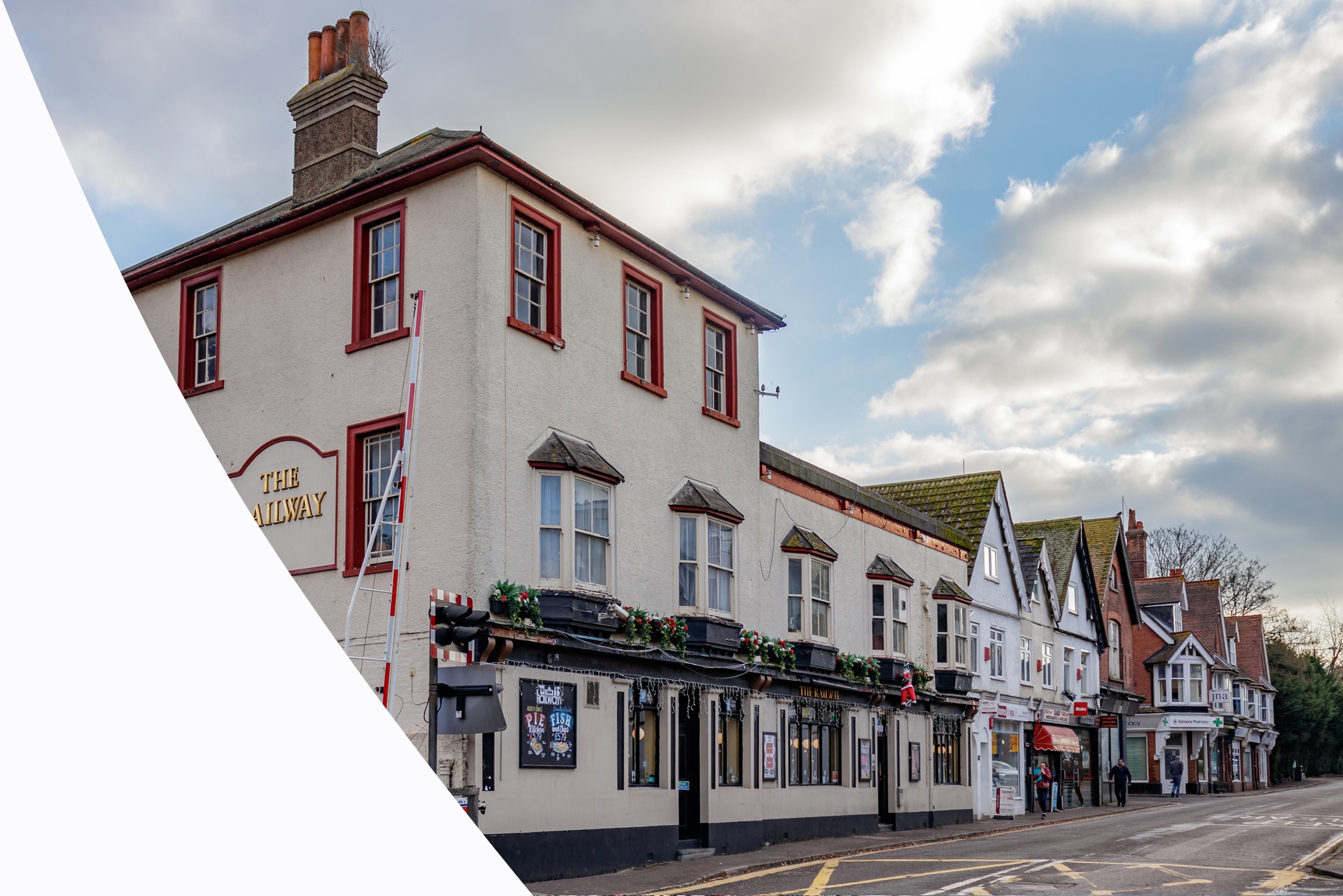 Town centre view of Crawley near Henfield Storage