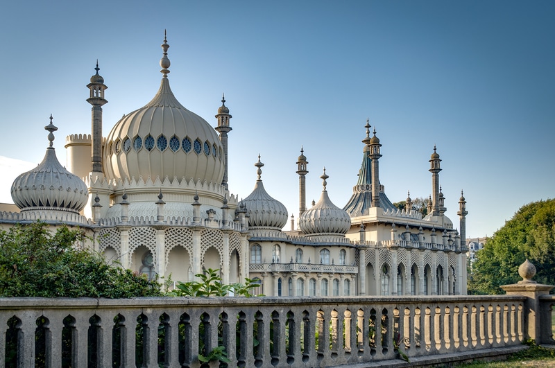 The Royal Pavilion building in Brighton