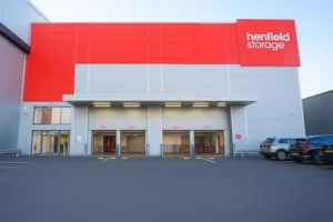 Exterior of Henfield Storage facility in London with drive-up loading bays
