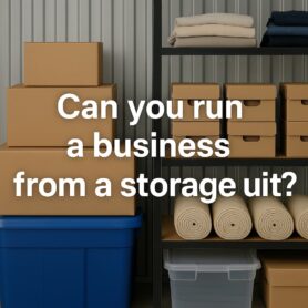 Can you run a business from a storage unit?